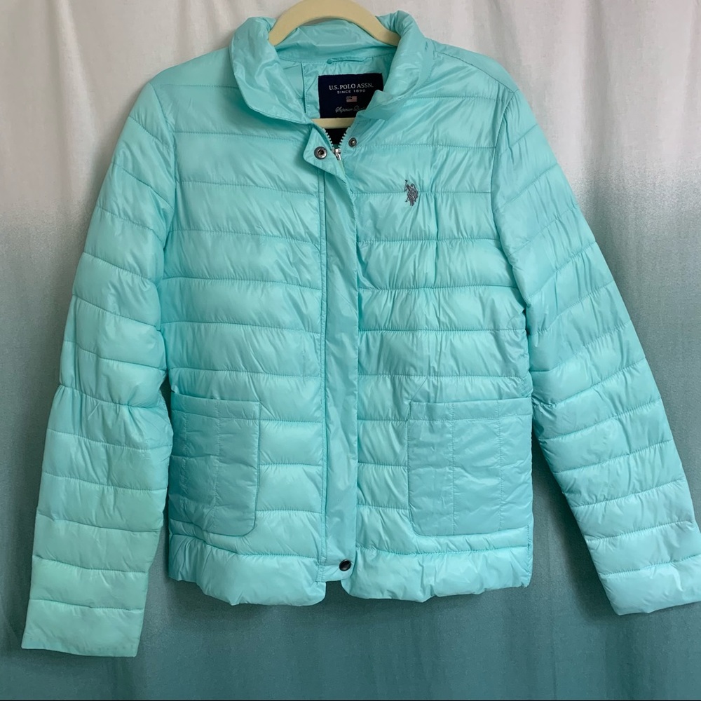 Mint green Puffer jacket for women